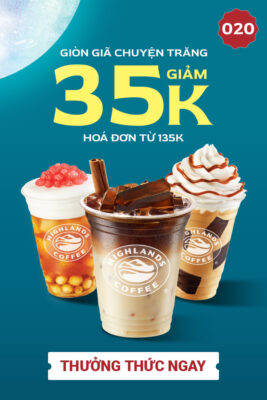 Voucher Highlands Coffee Giam 35K