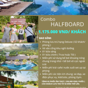 Combo Serena Resort 1175K bao gồm 02 bữa ăn