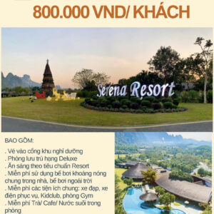 Combo Serena Resort 800K/Khách