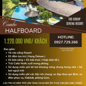 Combo Serena Resort bao gom 02 bua an